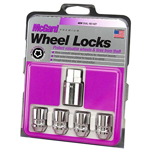 MCGARD 24157 Chrome Wheel Lock Set, Cone Seat, M12x1.5 Thread, 13/16 Key Hex product image