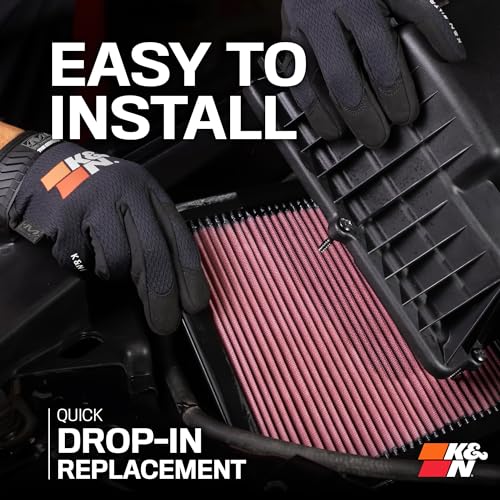 K&N K&N Performance Diesel High-Flow Lifetime Engine Air Filter: Increase Power: Premium, Washable: - Outdoor Depot