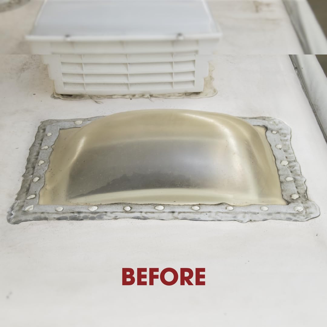 ICON ICON RV Skylight - SL1422W - White, Fits 14"x22" openings, 16"x26" overall, Outer Dome Skylight - Outdoor Depot