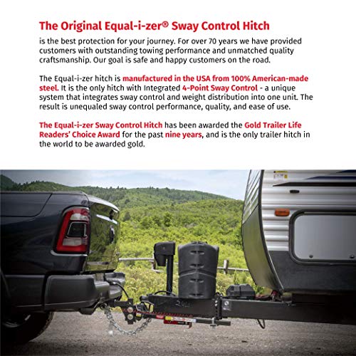 Equal-i-zer Equal-i-zer 4-point Sway Control Hitch, 90-00-1200, 12,000 Lbs Trailer Weight Rating, 1,200 Lbs - Outdoor Depot