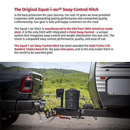 Equal-i-zer Equal-i-zer 4-point Sway Control Hitch, 90-00-1001, 10,000 Lbs Trailer Weight Rating, 1,000 Lbs - Outdoor Depot