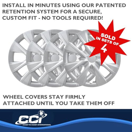 Coast to Coast International Coast2Coast 52915S Silver Wheel Cover, 4 Pack - Outdoor Depot