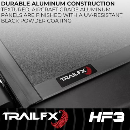 Trailfx TrailFX Hard Tri-Fold Truck Bed Tonneau Cover Fits 2019-2025 Ram 1500 5.7 Foot Bed No RamBox Gloss - Outdoor Depot