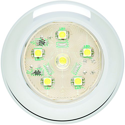 OPTRONICS UCL60CBP Clear Round Sealed LED Utility Light, White product image