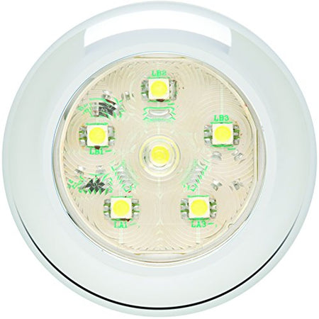 OPTRONICS UCL60CBP Clear Round Sealed LED Utility Light, White product image
