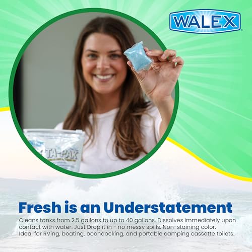 Walex Walex Porta-Pak Black Holding Tank Deodorizer & Portion Control System Drop-Ins - Rapid Breakdown of - Outdoor Depot