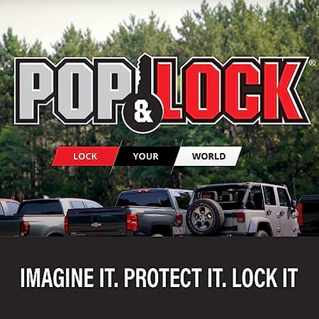 Pop & Lock Pop & Lock Universal Black Tailgate Lock, Key Lock, PL9900, The Gate Defender, Truck Theft - Outdoor Depot