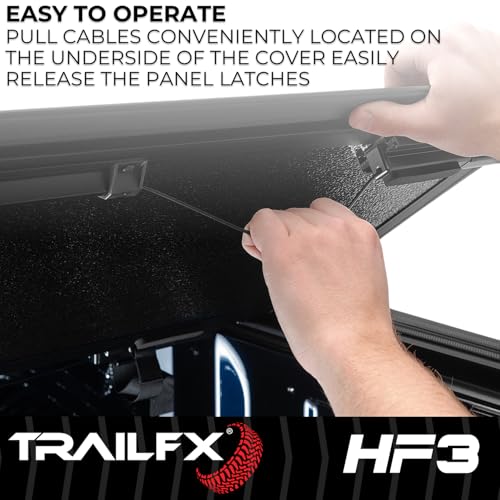 Trailfx TrailFX Hard Tri-Fold Truck Bed Tonneau Cover Fits 2019-2025 Ram 1500 5.7 Foot Bed No RamBox Gloss - Outdoor Depot
