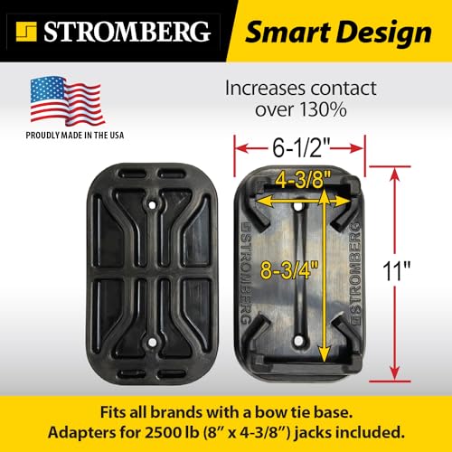 STROMBER JBP-SJSC.2 g Carlson RV Jack Pads – 2-Pack Scissor Jack Shoe for Trailer, Leve... - view 6