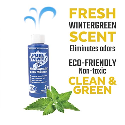 Valterra Valterra V23017 'Pure Power Blue' Waste Digester and Odor Eliminator - 4 oz. Bottle, (Pack of 6) - Outdoor Depot