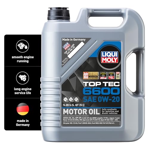 LIQUI MOLY LIQM22046 Top Tec 6600 SAE 0W-20 | Fully synthetic engine oil | 5 Liter | SKU... product image