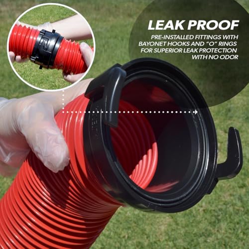 VALTERRA LLC D040112 Valterra D04-0112 EZ Coupler 5' Extension Hose , Red - view 5