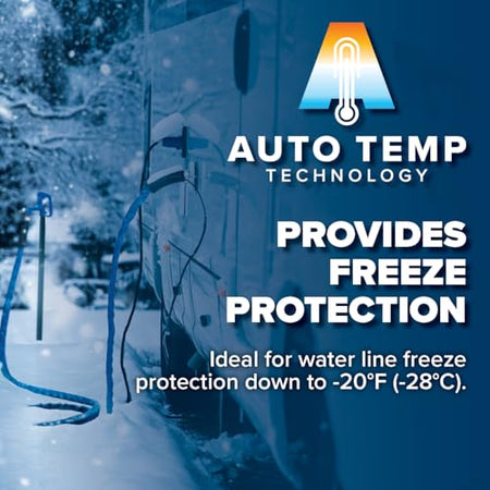 Camco Camco 50-foot Heated Water Hose for RV — Prevents Freezing Down to -20° — Certified For Drinking Water - Outdoor Depot