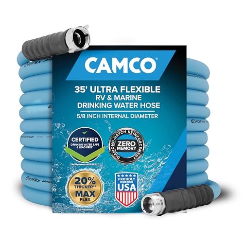 CAMCO 22595 EVOFlex 35-Ft RV Drinking Water Hose - Features Extra Flexible Desi... product image