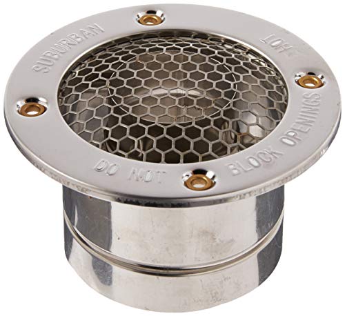 SUBURBAN MFG 261617 Chevrolet  Nautilus Water Heater Vent Cap - 2 for 1 to 2 Wall Thick... product image