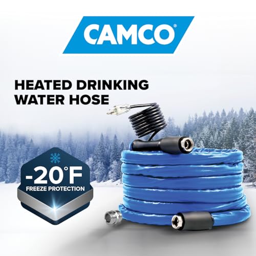 Camco Camco 25-Ft Heated Water Hose for RV - Water Line Freeze Protection Down to -20°F/-28°C - Features - Outdoor Depot
