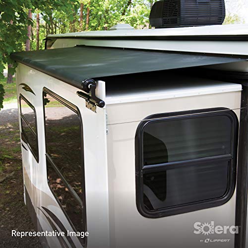 Solera Solera 5000 Series Black Slide Topper RV Slide-Out Awning 7' (6'7" Fabric) 13.5 oz Vinyl Leak-Proof, - Outdoor Depot