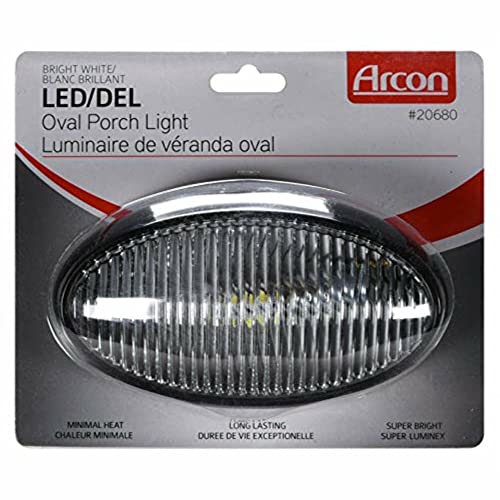 ARCON 20680 LED  BW OVL PRCH LITE WO/SW BLK-CLR product image