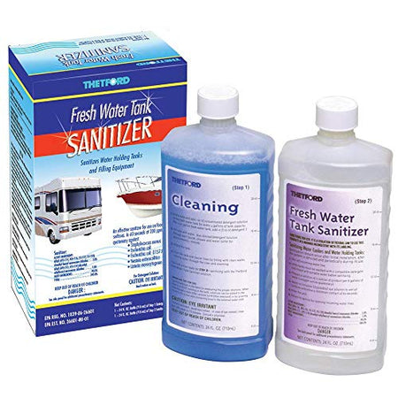 DAVE CARTER 36662 Thetford Fresh Water Tank Sanitizer Detergent and Treatment, 2 x 24... product image