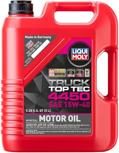 LIQUI MOLY LIQM22038 Truck Top Tec 4450 | SAE 15W-40 Mineral Motor Oil | 5 Liter | SKU: ... product image