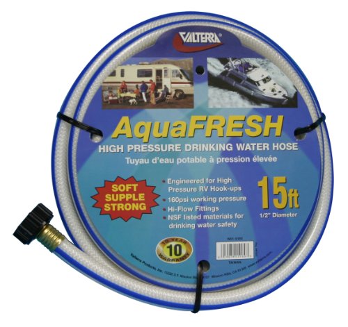 VALTERRA LLC W015180 Valterra AquaFresh High Pressure Drinking Water Hose, Water Hose Ho... product image