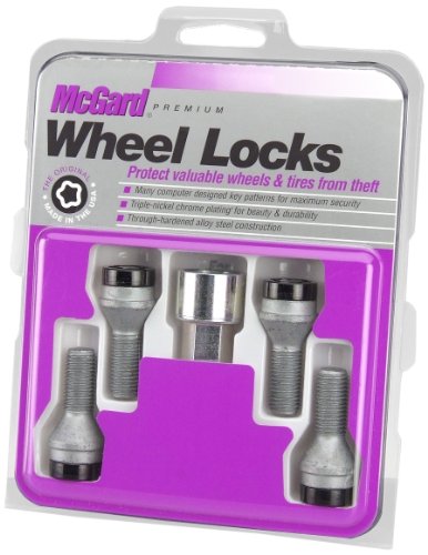 MCGARD 27326 Black Bolt Style Cone Seat Wheel Lock Set, 4 Locks / 1 Key product image