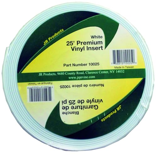 JR PRODUCTS 10025 Premium Vinyl Insert - White, 1 x 25' product image