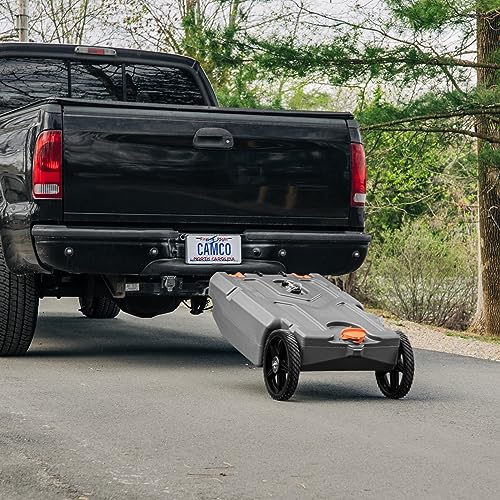 Camco Camco Rhino 15-Gallon Portable RV Tote Tank - Features Large Heavy-Duty No-Flat Wheels & Low Drain - Outdoor Depot