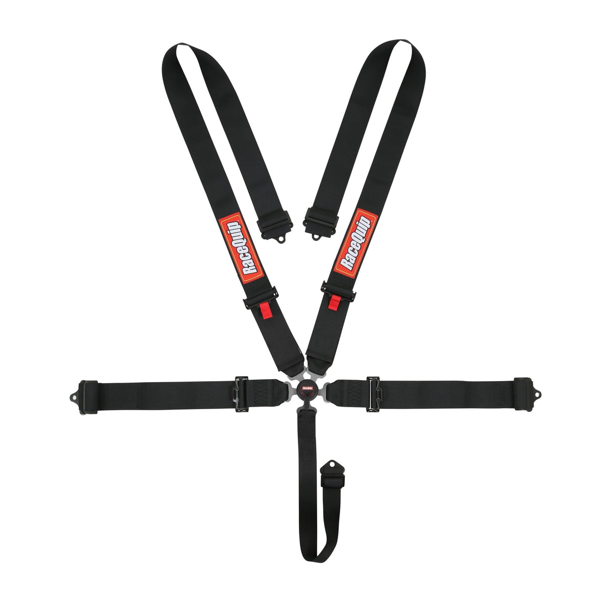 RaceQuip RaceQuip Auto Racing Harness Set Camlock 5 Point Pull-Down Lap SFI 16.1 Black 741001 - Outdoor Depot