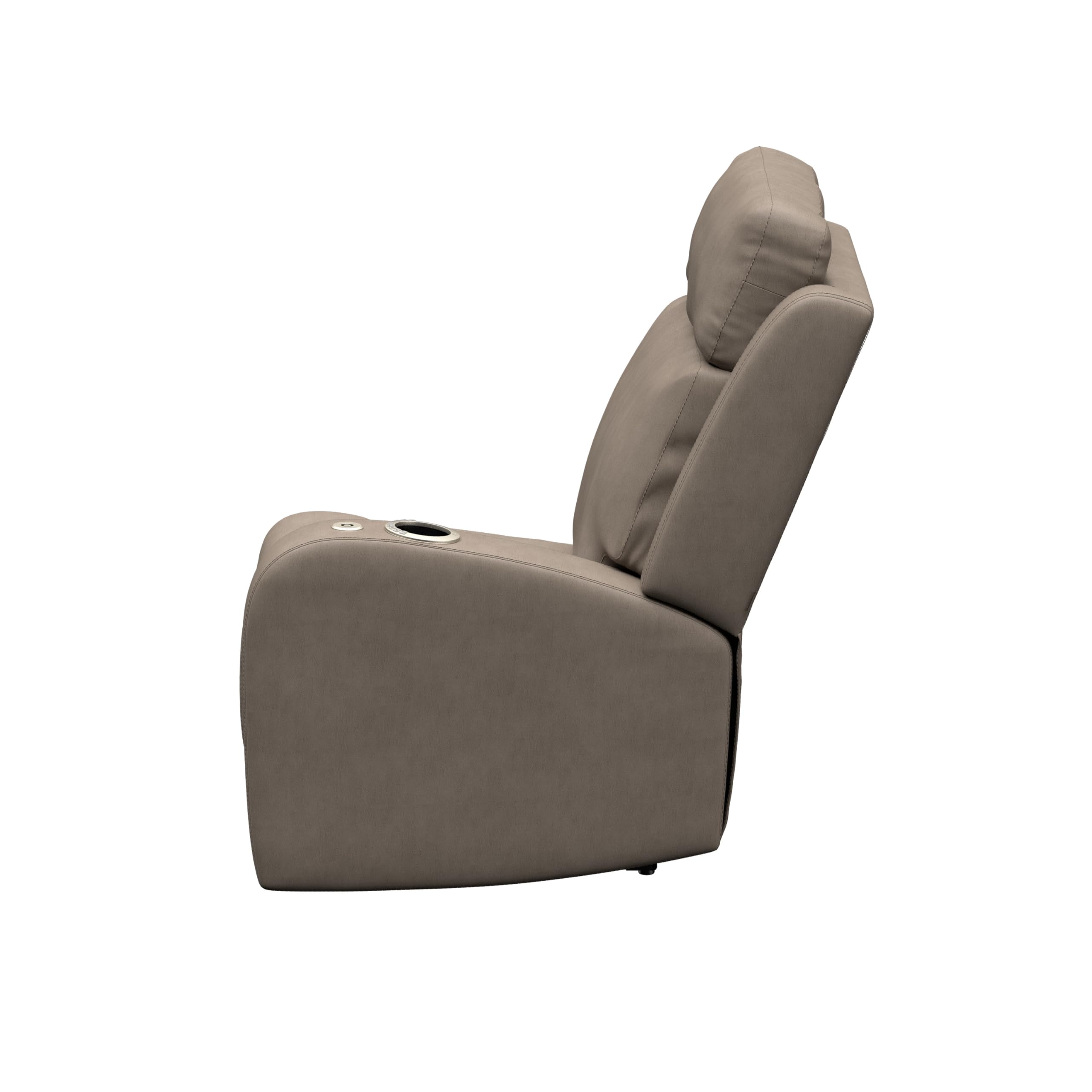 THOMAS PAYNE THOMAS PAYNE Signature Seismic Series Driftwood RV Theater Seating Left Arm Recliner with Power - Outdoor Depot