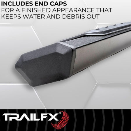 Trailfx TrailFX Nerf Bars Fits 2009-2018 Ram 1500 Crew Cab Titanium Black Powder Coated Aluminum 4-1/2 Inch - Outdoor Depot