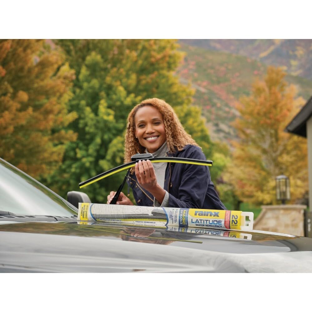 Rain-X Rain-X 5079283-2 Latitude 2-In-1 Water Repellent Wiper Blades, 17 Inch Windshield Wipers (Pack Of 1), - Outdoor Depot