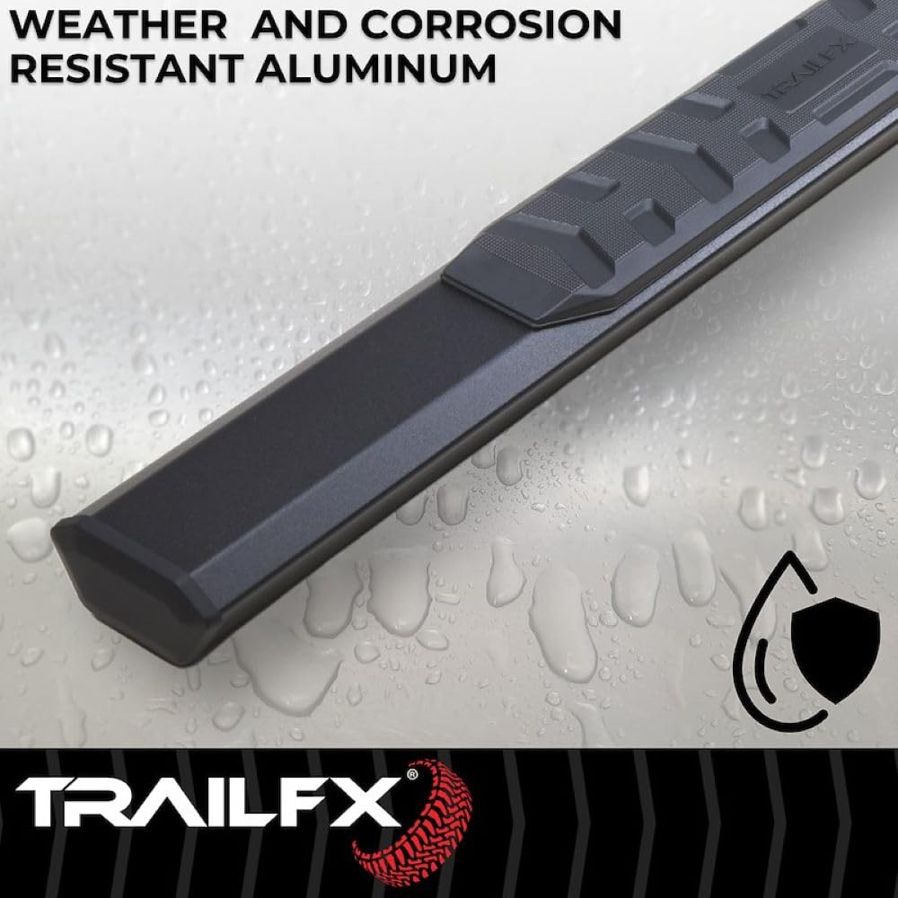 Trailfx TrailFX Nerf Bars for 2019-2021 Chevrolet Silverado 1500 Crew Cab Titanium Black Powder Coated - Outdoor Depot