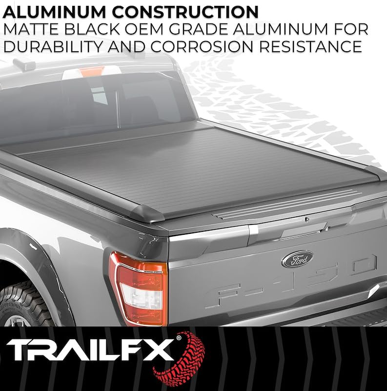 Trailfx TrailFX TFX6003 Hard Retractable Tonneau Cover Fits 2015-2025 Ford F-150 with 5.5 Foot Bed Manual - Outdoor Depot