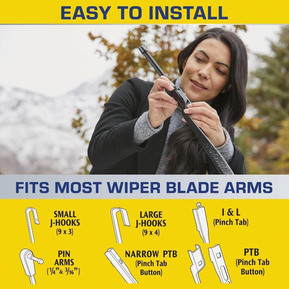 Rain-X Rain-X 5079274-2 Latitude 2-In-1 Water Repellent Wiper Blades, 16 Inch (Pack Of 1), Automotive - Outdoor Depot