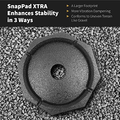 SnapPad SnapPad Xtra RV Leveling Pads - Permanent Jack Stabilizers for RVs - 9" Round Leveling Jack Pads for - Outdoor Depot