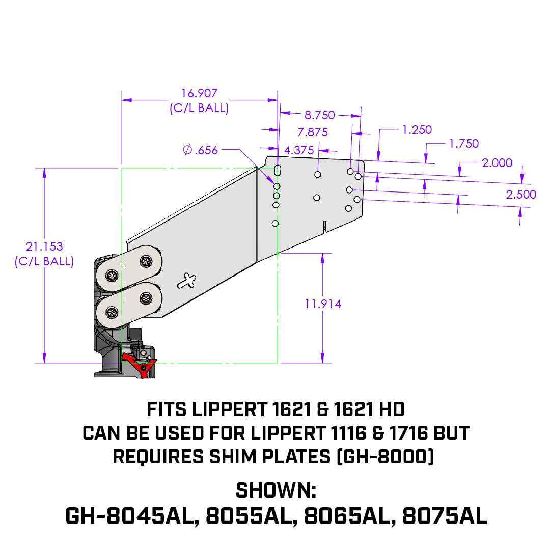 GEN-Y Hitch GEN-Y Hitch Fifth Wheel to Gooseneck SnapLatch Coupler | 3,500-6,500 Pound Pin Weight Range | - Outdoor Depot
