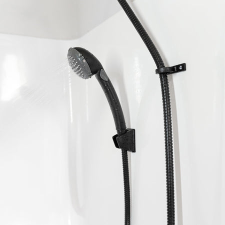 Dura Faucet Dura Faucet DF-SA400-SN RV Hand Held Shower Wand, Water-Saving Trickle Switch (Brushed Satin - Outdoor Depot