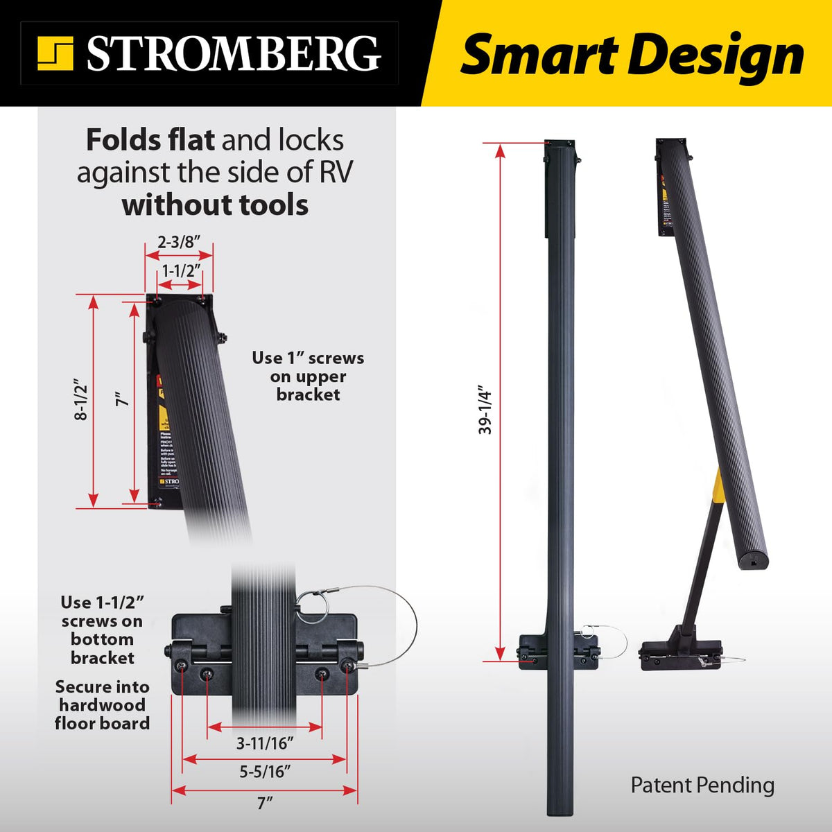 STROMBER AR-50 g Carlson  Lend-A-Hand Banister Rail - RV Handrail for Safe & Stead... - view 11