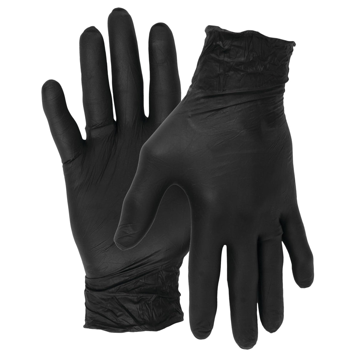 Performance Tool Performance Tool W89012 Large Black Nitrile Gloves Medium - Outdoor Depot
