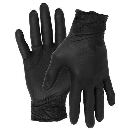 Performance Tool Performance Tool W89012 Large Black Nitrile Gloves Medium - Outdoor Depot