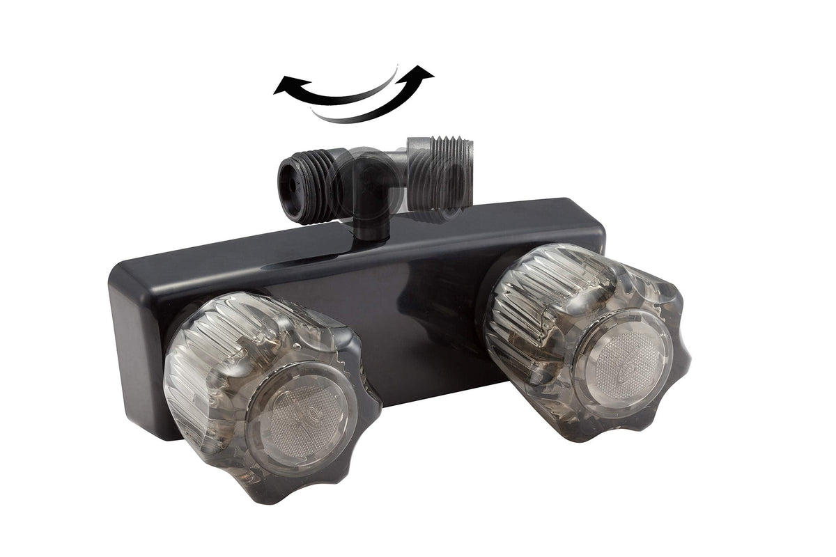 Dura Faucet Dura Faucet DF-SA170-BK RV Weatherproof Exterior Shower Box Kit - Lock and Key (Black) - Outdoor Depot