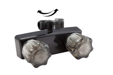 Dura Faucet Dura Faucet DF-SA170-BK RV Weatherproof Exterior Shower Box Kit - Lock and Key (Black) - Outdoor Depot