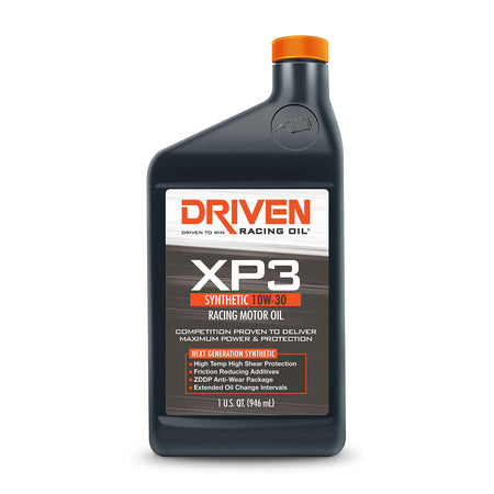 Driven Racing Oil Driven Racing Oil XP3 Synthetic 10w-30 Motor Oil 1 Quart Bottle - Outdoor Depot
