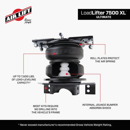 Air Lift Air Lift LoadLifter 7500 XL Ultimate Air Spring Kit - Fits 2014-2026 Ram 2500 4WD/RWD - 57589 - Outdoor-Depot.us