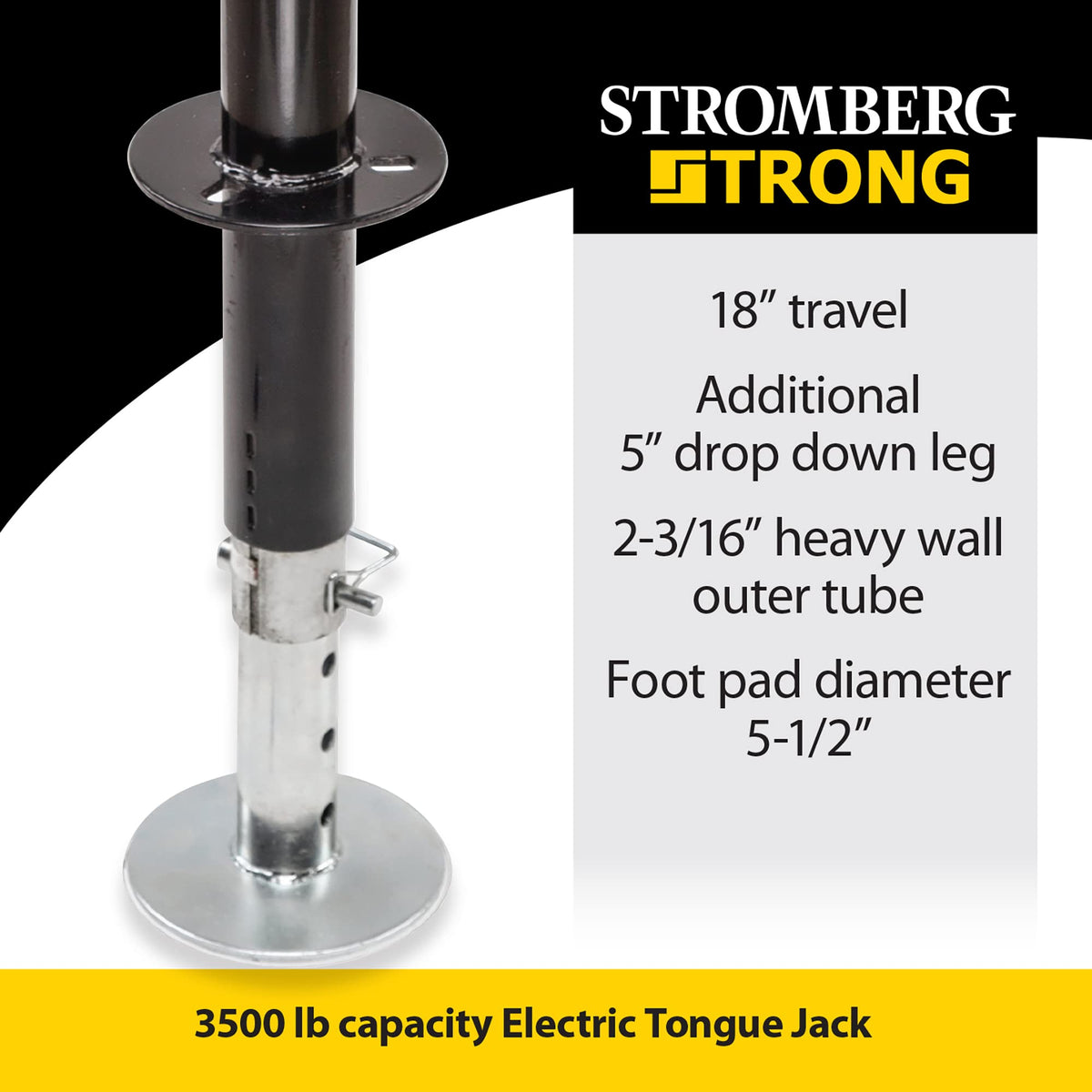 STROMBER JET-3755 g Carlson  Electric Tongue Jack - Heavy Duty Jack with Motor Protec... - view 6