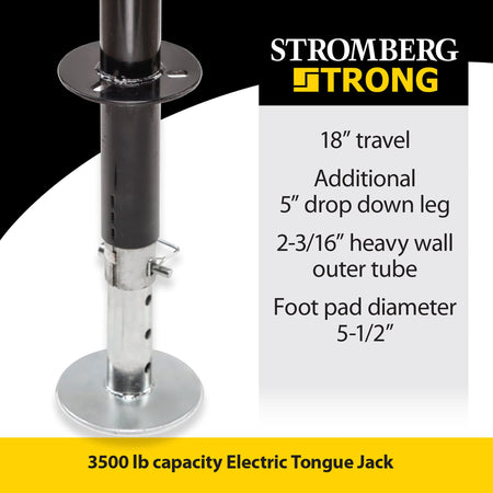 STROMBER JET-3755 g Carlson  Electric Tongue Jack - Heavy Duty Jack with Motor Protec... - view 6