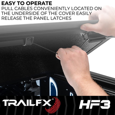 Trailfx TrailFX Hard Tri-Fold Tonneau Cover Fits 2021-2025 Ford F-150 5.5 Foot Bed Hard Folding Cover 3 - Outdoor Depot