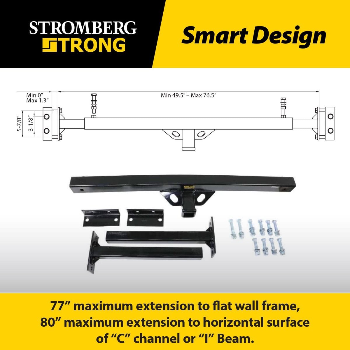 STROMBER CC-300 g Carlson  Adjustable Accessory Hitch - Hitch Receiver for Bike Rac... - view 8