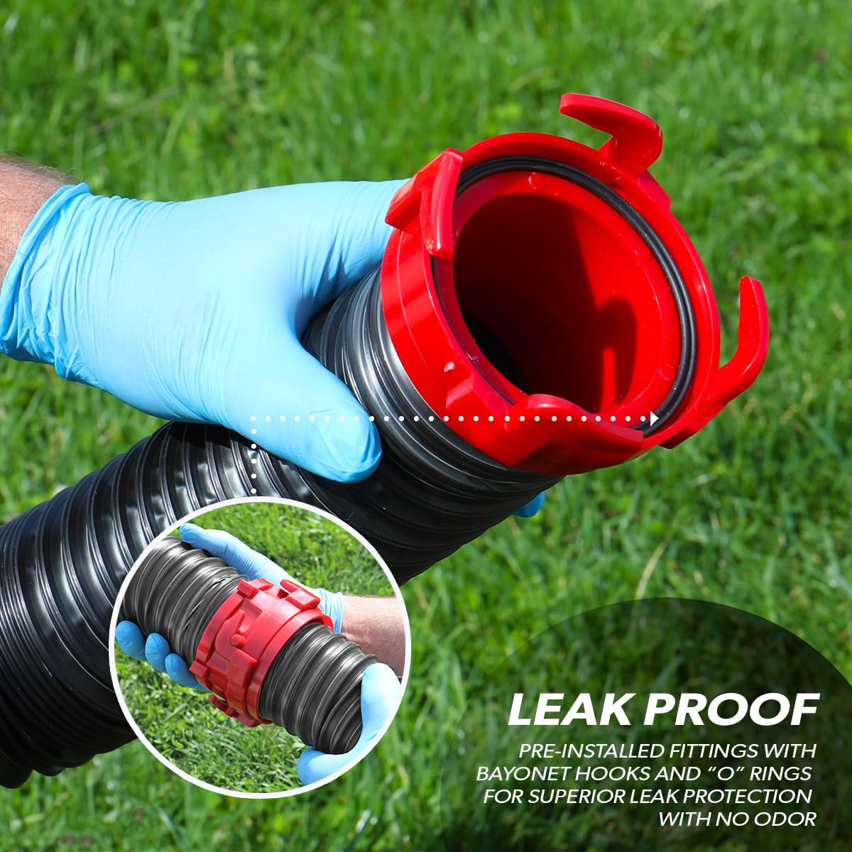 VALTERRA LLC D040200 Valterra D04-0200 Dominator 10' Extension Hose , Black - view 7
